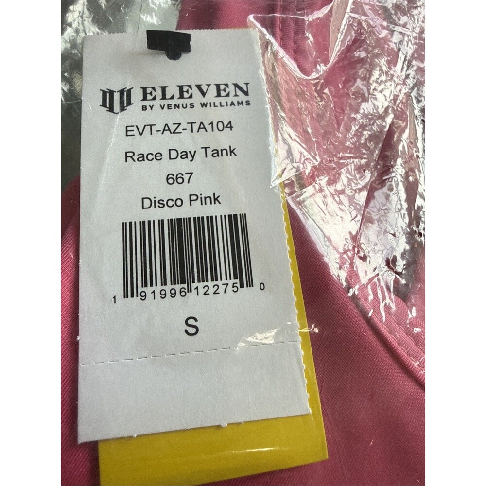 Eleven Venus Williams Race Day Tank Top Womens Small Disco Pink Tennis Athletic - Picture 3 of 4